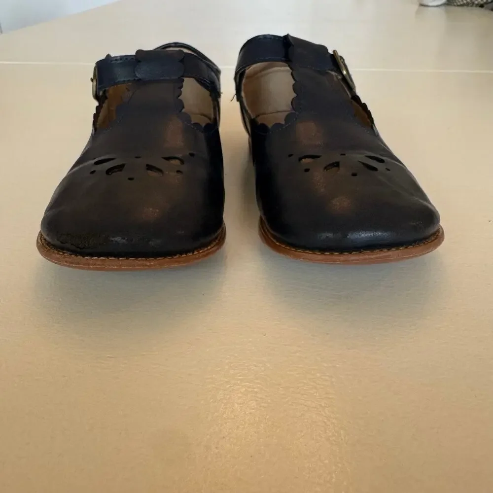 Felix and Flora Mary Jane Navy Blue Ballet Flats Shoes Girls Size 2 Velcro